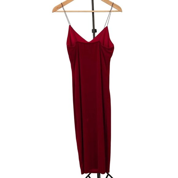 Vintage Y2K Charlotte Russe Dress Size L Velvet Slip 90s Cocktail Holiday Party - Picture 3 of 9